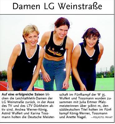 LG Mannschaft Frauen 2006