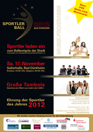 Plakat Sportlerball 2012
